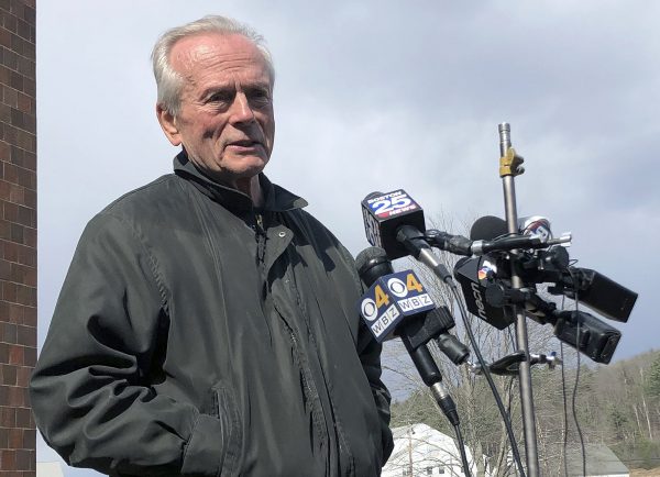 Fred Murray speaks to reporters