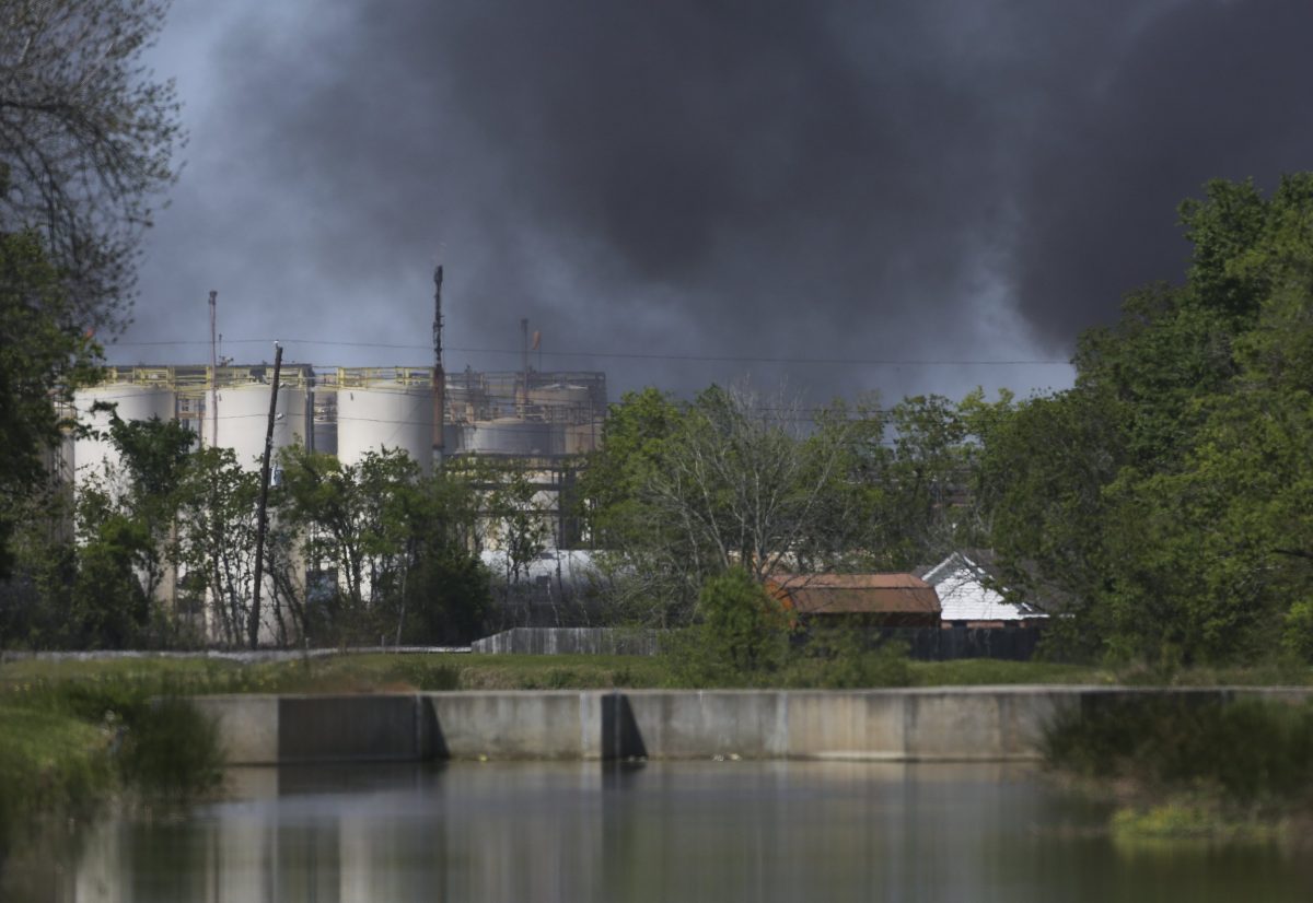 Smoke rises from fire at KMCO plant