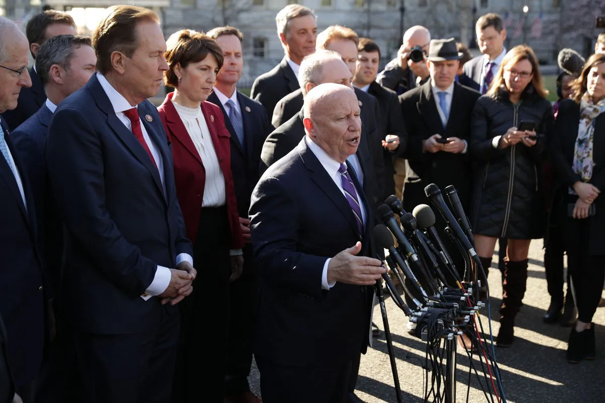 House Ways and Means Committee ranking member Rep. Kevin Brady (R-Texas) outside the White House West Wing March 26, 2019 in Washington. (Chip Somodevilla/Getty Images)