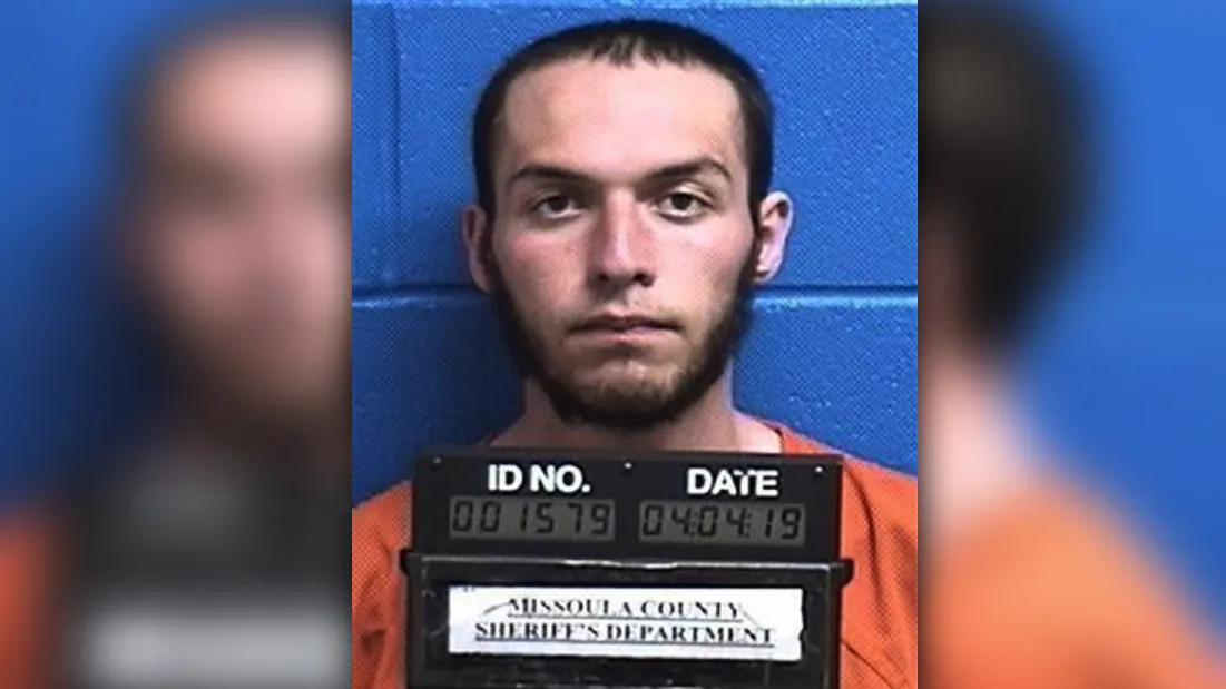 Fabjan Alameti, 21, is seen is in a booking photo taken on April 4, 2019. (Missoula County Sheriff's Office via AP)
