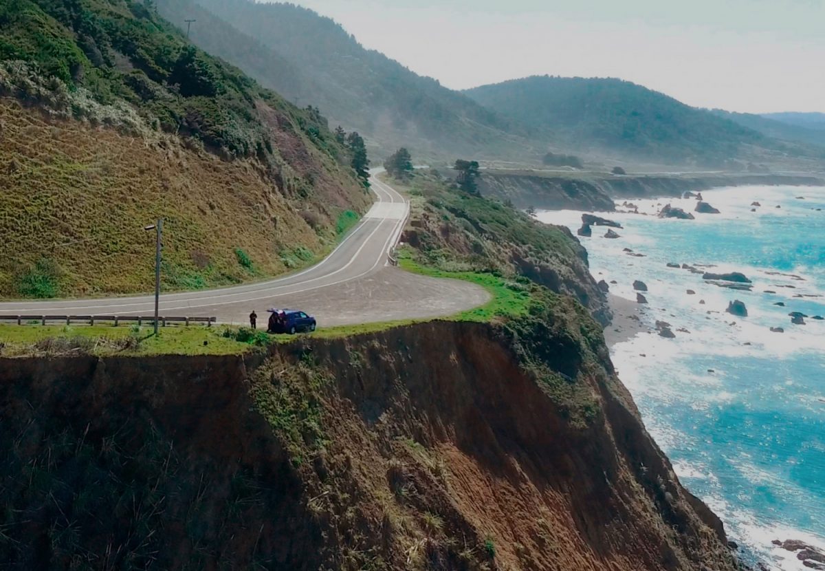 clifftop in Mendocino County