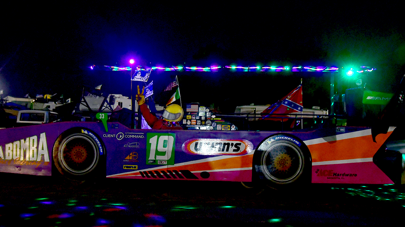 Fans build all kinds of things at Sebring.