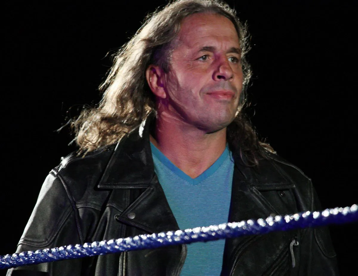 Bret "The Hitman" Hart during the WWE Smackdown Live Tour at Westridge Park Tennis Stadium in Durban, South Africa, on July 8, 2011. (Steve Haag/Gallo Images/Getty Images)