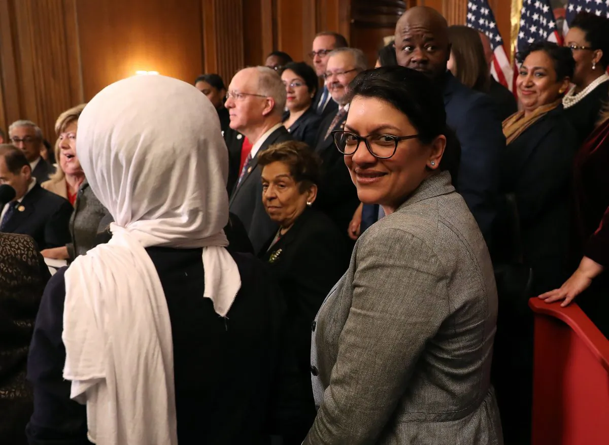 Rep. Rashida Tlaib (D-Mich.) on March 13, 2019 in Washington. (Mark Wilson/Getty Images)
