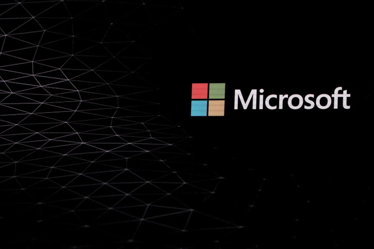 FILE PHOTO: The Microsoft logo is pictured ahead of the Mobile World Congress in Barcelona, Spain February 24, 2019. REUTERS/Sergio Perez