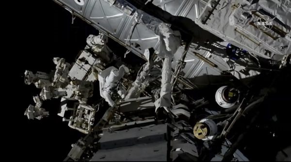 Canadian astronaut in space