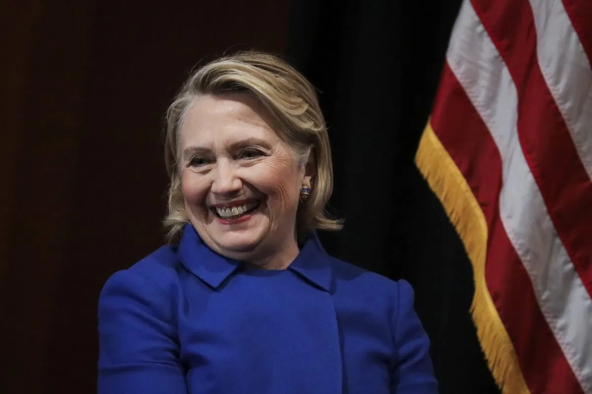 Former Secretary of State Hillary Clinton at Barnard College, in New York City on January 7, 2019. (Drew Angerer/Getty Images)