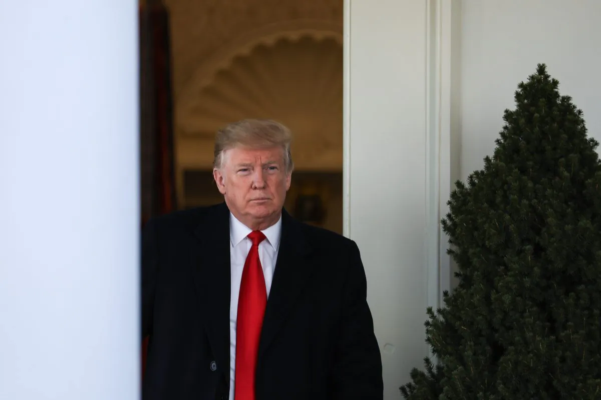 President Donald Trump makes an announcement in the White House Rose Garden in Washington on Jan. 25, 2019.  (Charlotte Cuthbertson/The Epoch Times)