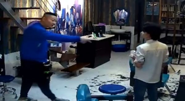 Hair cut fight