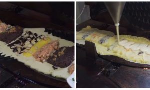 Korean Street Food: MASSIVE Fish-Shaped Bread (Video)