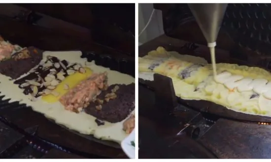 Korean Street Food: MASSIVE Fish-Shaped Bread (Video)