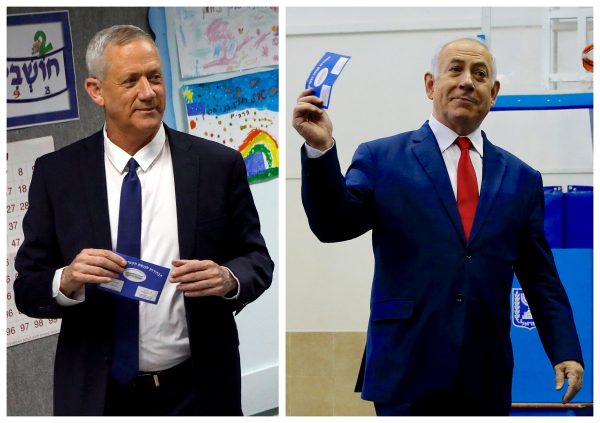 Benny Gantz and Benjamin Netanyahu