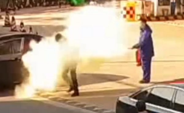 Gas station incident