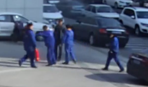 Gas station incident