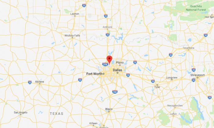 The home is located in Flower Mound, Texas (Google Maps)