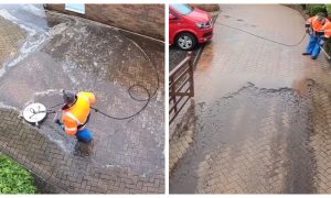 Jet Washing Removes Years of Dirt in Seconds, Leaves Viewers Stunned