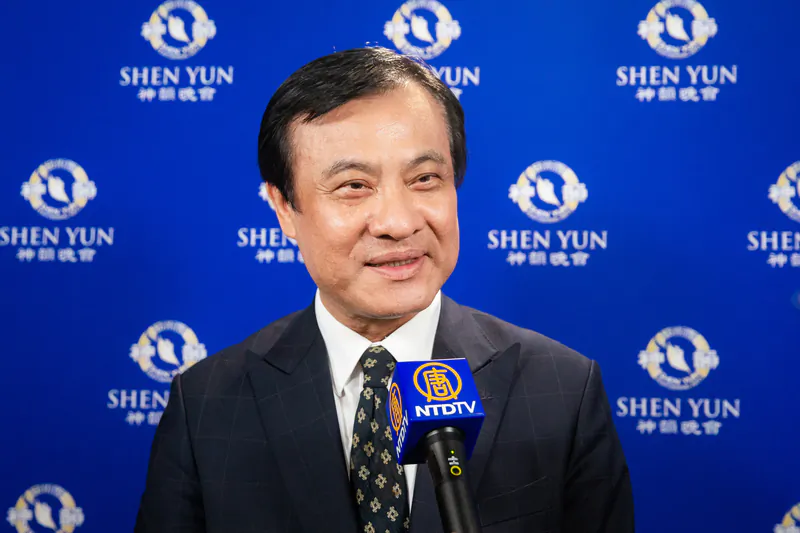 Su Jia-chyuan, the president of Taiwan’s legislature, enjoyed Shen Yun at the National Dr. Sun Yat-sen Memorial Hall in Taipei on April 10, 2019. (Chen Po-chou/The Epoch Times)