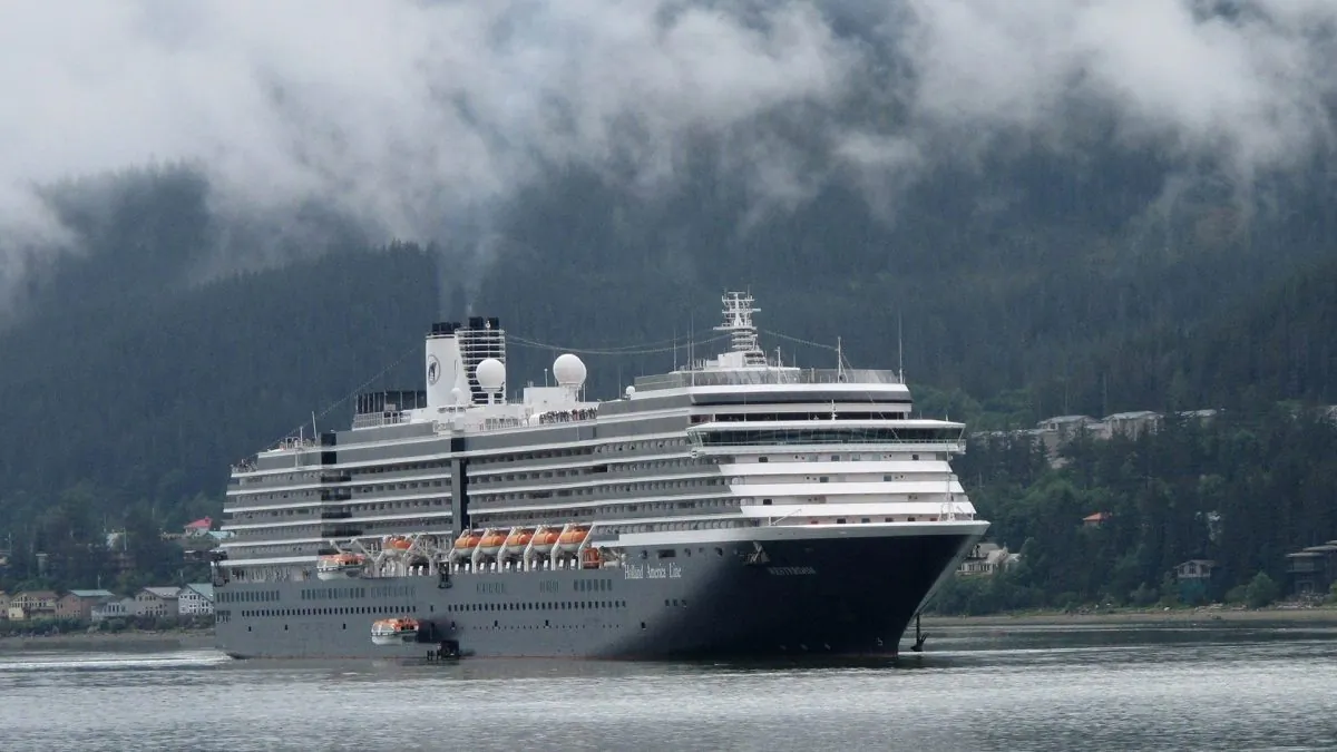The Holland America Westerdam is shown in Juneau, Alaska, on Aug. 29, 2011. (Becky Bohrer/AP Photo)