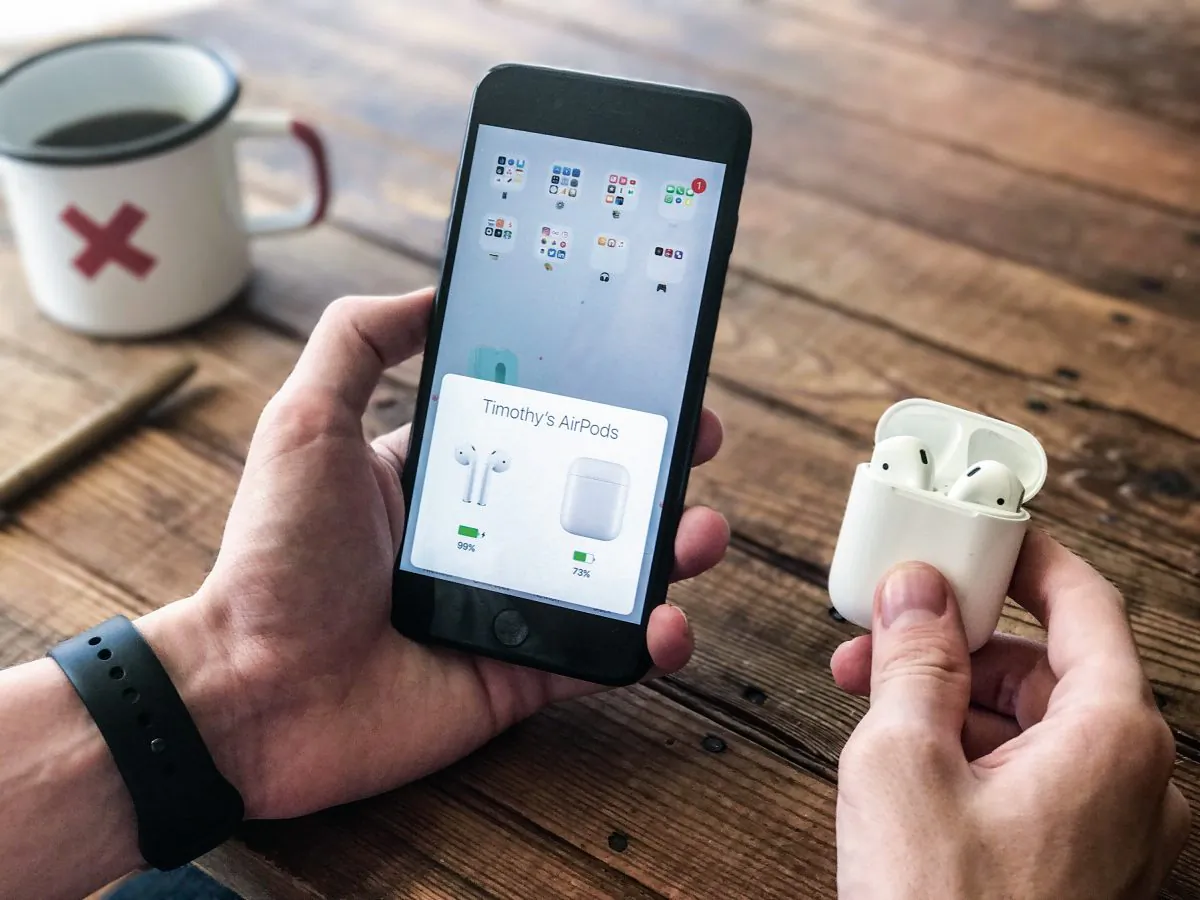 Wireless devices, such as these AirPods, emit electromagnetic pulses. (Timothy Buck/Unsplash)