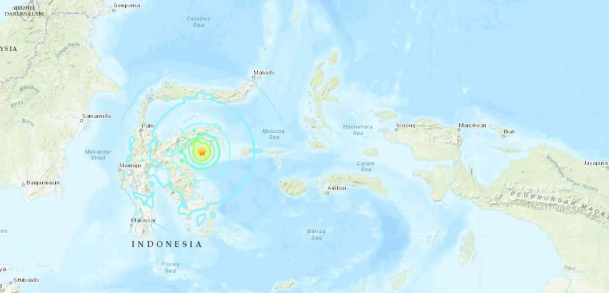 The earthquake sparked fears of a tsunami on April 12. (USGS)