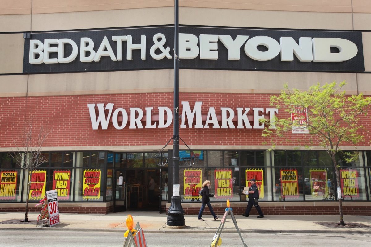 bed bath and beyond stock price today