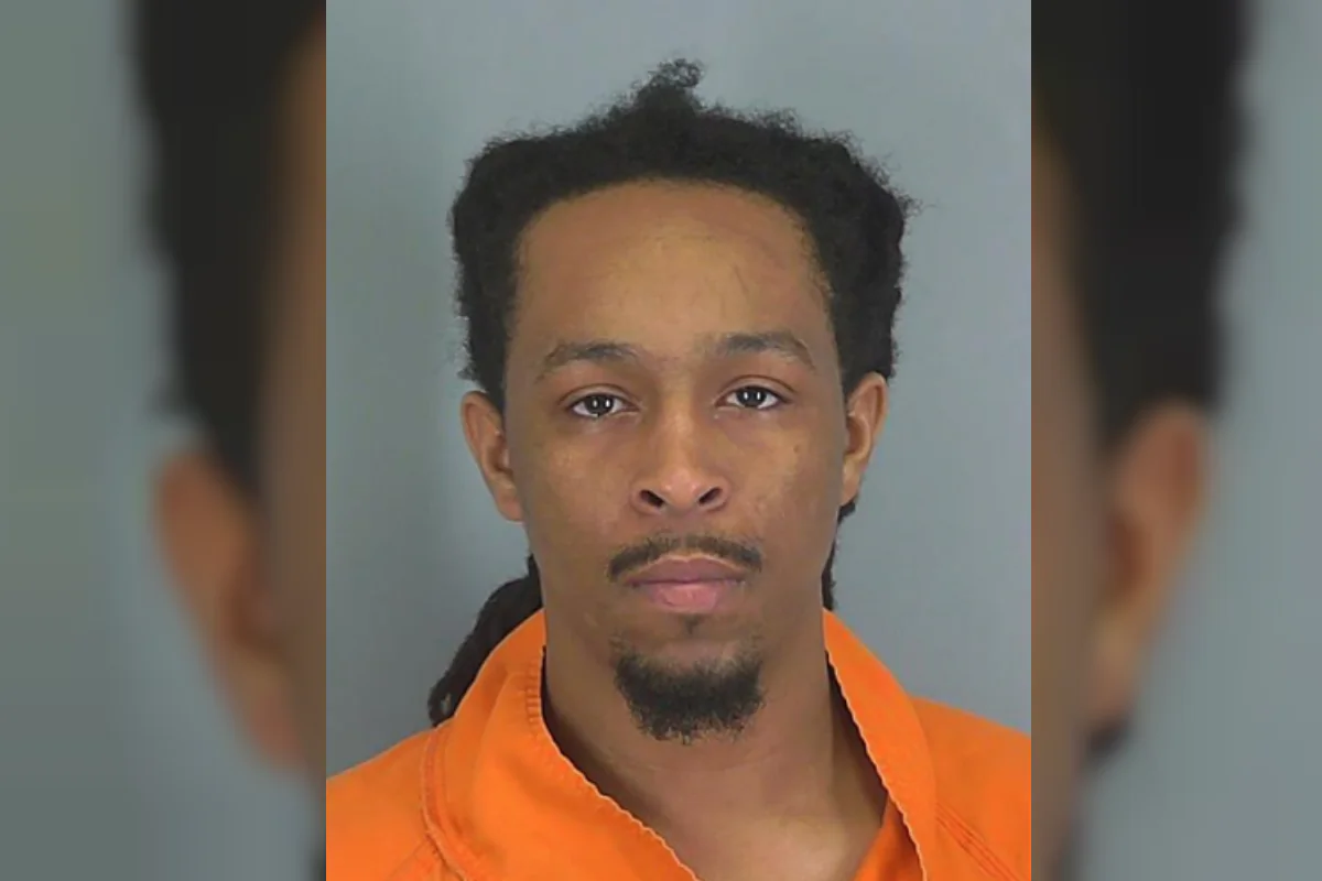 Imhotep Osiris Norman was arrested following a car chase and fire that killed a 1-year-old girl in South Carolina, highway patrol said. (Spartanburg County Sheriff's Office)