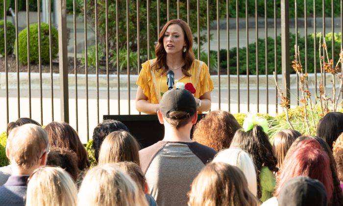 Actress Ashley Bratcher plays former Planned Parenthood clinic director Abby Johnson who becomes an anti-abortion activist in the 2019 drama movie, "Unplanned." (Courtesy of Unplanned)