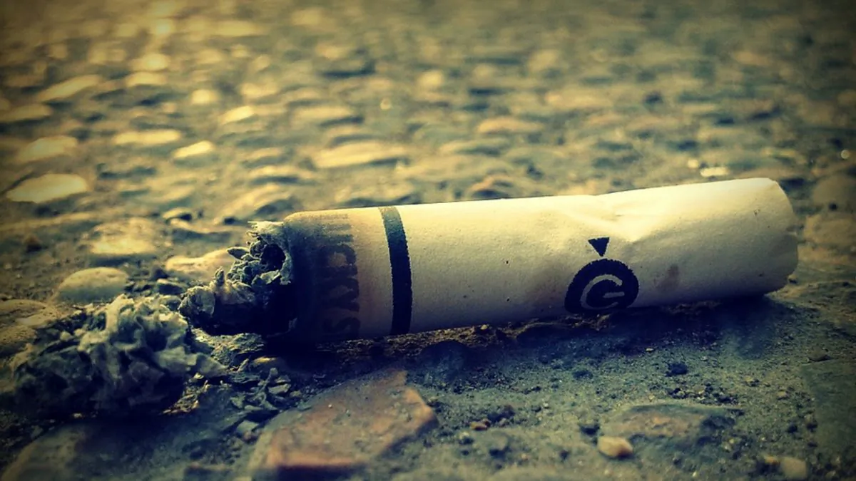 Stock image of a cigarette butt. (Alexis/Pixabay)