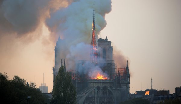 Fire at Notre Dame Cathedral in Paris