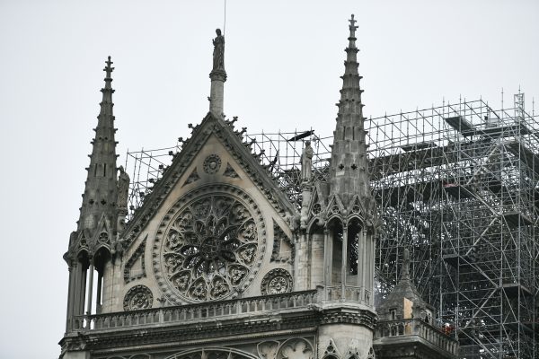 damage to outside of Notre dame