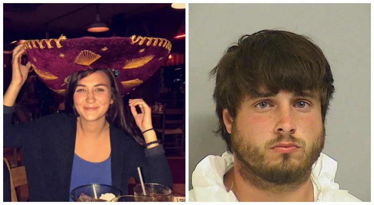 Alyssa Fielding, left, was beaten so badly by her boyfriend Colby Wilson, right, that she and her unborn baby died, police said. Wilson was charged with two counts of first-degree murder and other crimes. (Alyssa Fielding/Facebook; Tulsa Police Department)