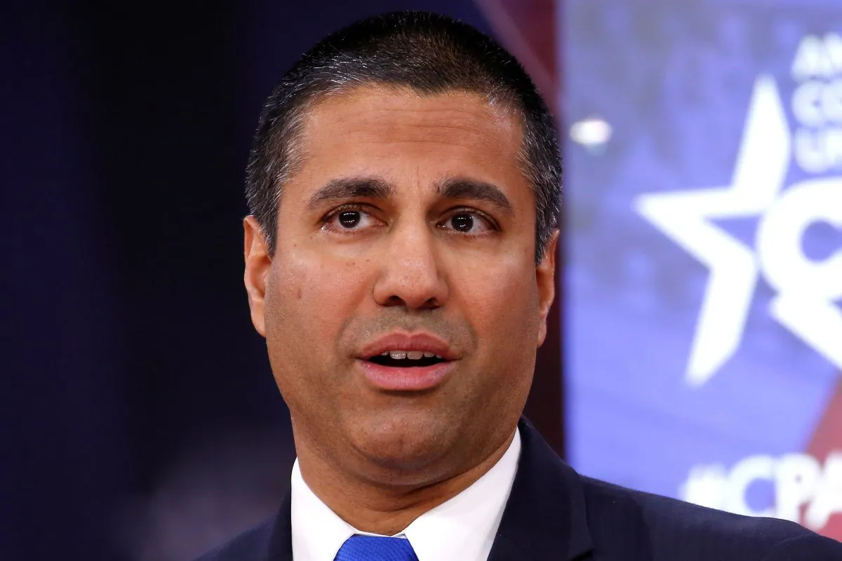 Chairman of the Federal Communications Commission Ajit Pai speaks at the Conservative Political Action Conference (CPAC) at National Harbor in Maryland, U.S. on Feb. 23, 2018. (Joshua Roberts/Reuters)