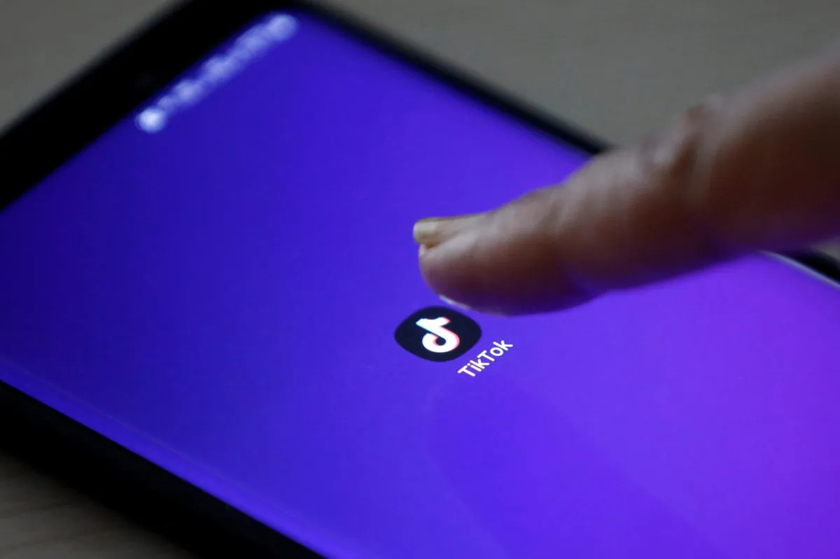 The logo of TikTok is seen on a mobile phone screen in this picture illustration taken on Feb. 21, 2019. (Danish Siddiqui/Reuters)