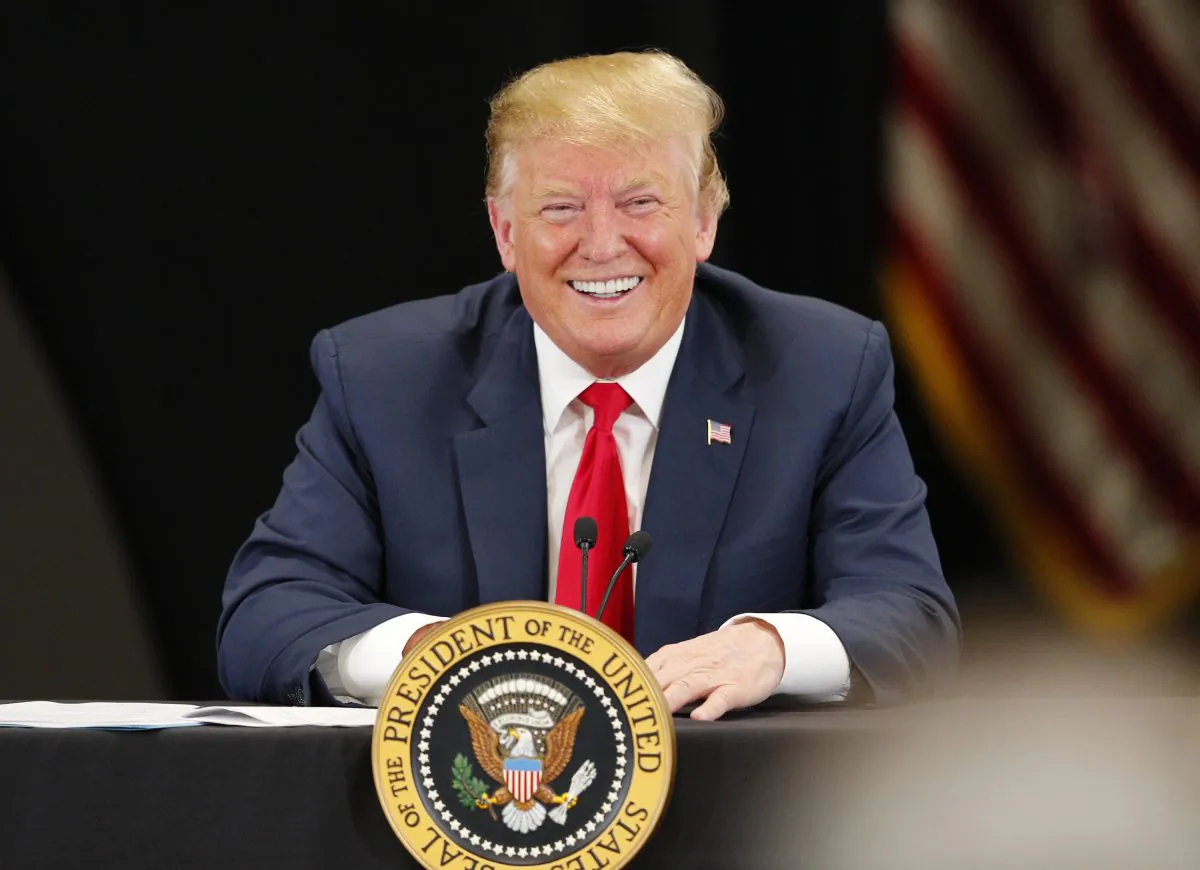 President Donald Trump on April 15, 2019 in Burnsville, Minn. (Adam Bettcher/Getty Images)