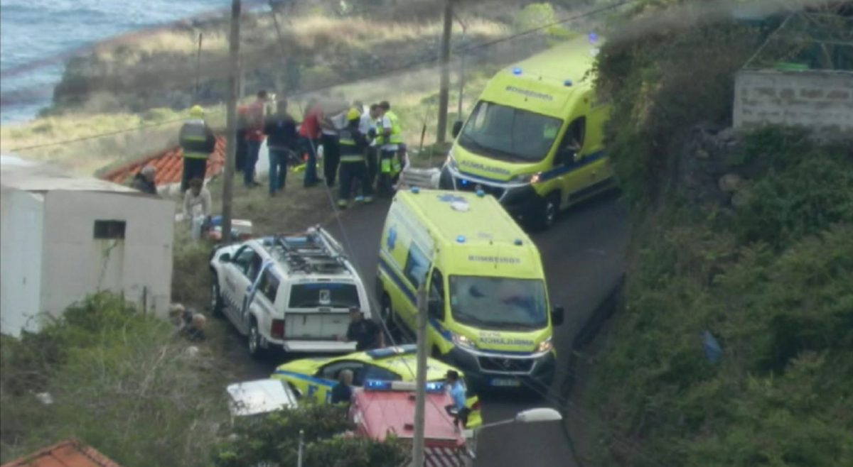 Emergency services attend the scene