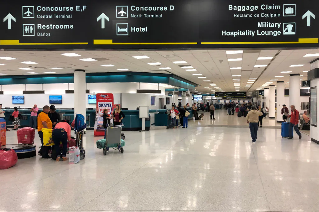 This image shows the passenger area of the Miami International airport Terminal G on January 11, 2018    (Photo credit should read GIANRIGO MARLETTA/AFP/Getty Images)
