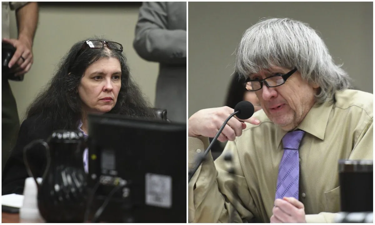 Louise and David Turpin at their sentencing hearing in a Californian court on April 19, 2019. (Will Lester/The Orange County Register via AP, Pool)