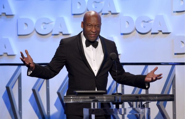 Director John Singleton on stage
