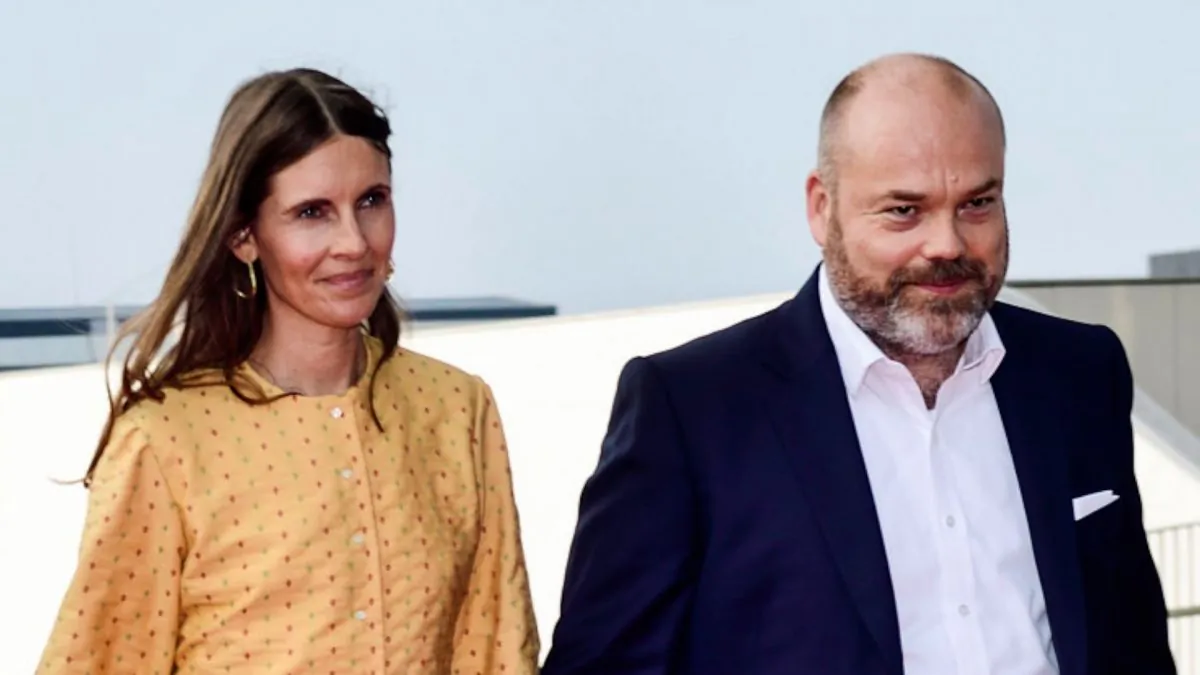 Bestseller-owner Anders Holch Povlsen and his wife Anne Holch Povlsen as they arrive at the celebration of the 50th birthday of Crown Prince Frederik of Denmark in Royal Arena in Copenhagen, Denmark, on May 27, 2018. (Tariq Mikkel Khan/AFP/Getty Images)