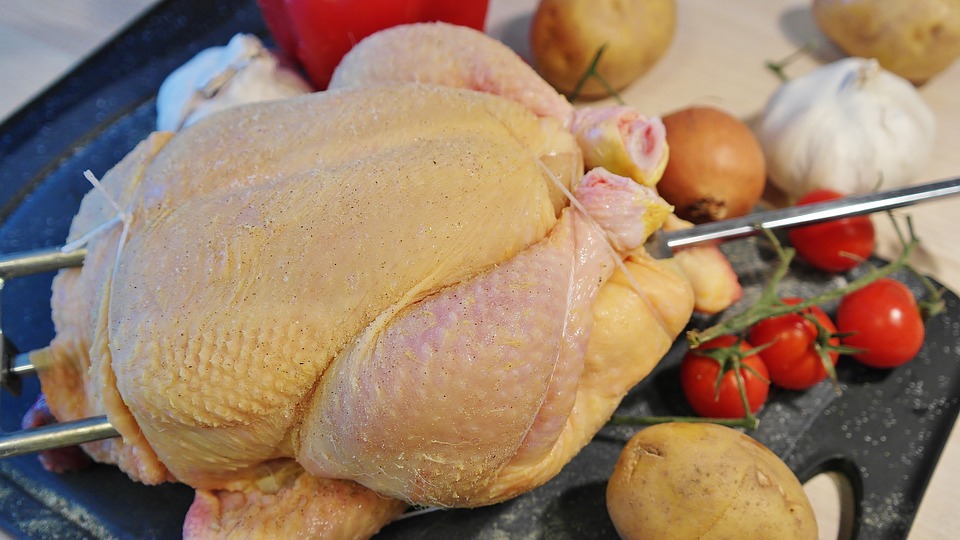 Stock image of raw chicken