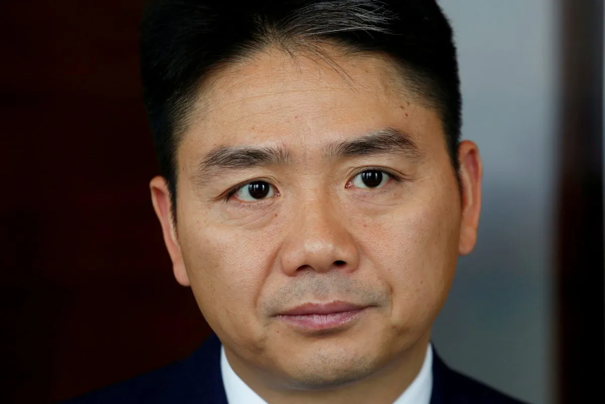 JD.com founder Richard Liu attends a Reuters interview in Hong Kong, China on June 9, 2017. (Bobby Yip/Reuters)
