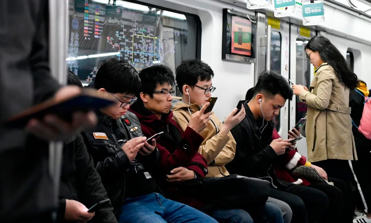 People on a subway in China. (Wang Zhao/AFP/Getty Images)