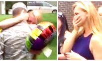 Soldier Surprises Sister on Her Graduation Day