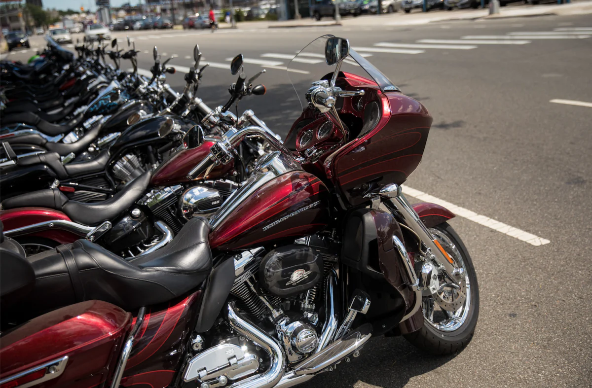 Rows of motorcycles sit for sale in a file photo. (Drew Angerer/Getty Images)