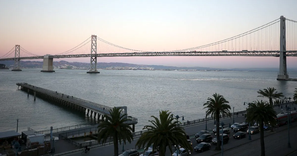 The Bay Bridge is seen at WIRED25 Work: Inside San Francisco's Most Innovative Workplaces on October 12, 2018 in San Francisco, Calif. (Phillip Faraone/Getty Images for WIRED25 )