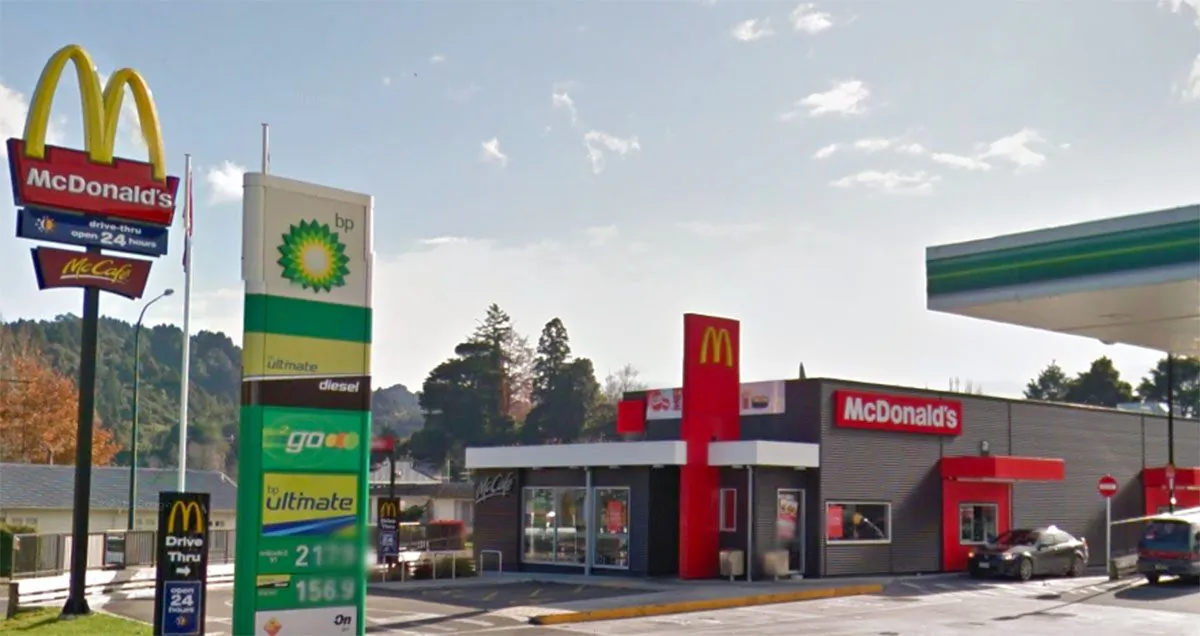 The entrance to McDonald's family restaurant in Taumarunui, New Zealand, in May 2012. (Screenshot/Google Maps)