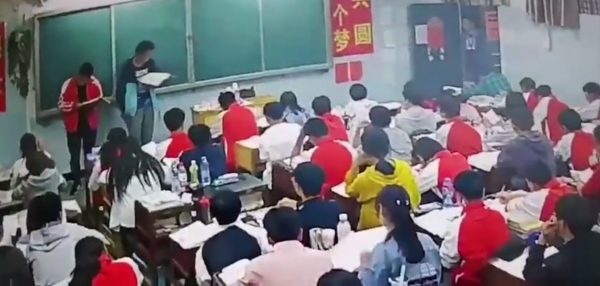 Teacher attacks students