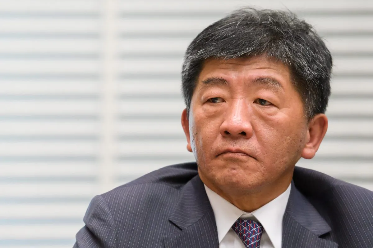 Taiwan's Minister of Health and Welfare Chen Shih-chung looks on during a interview with AFP in Geneva on May 21, 2017. (Fabrice Coffrini/AFP/Getty Images)