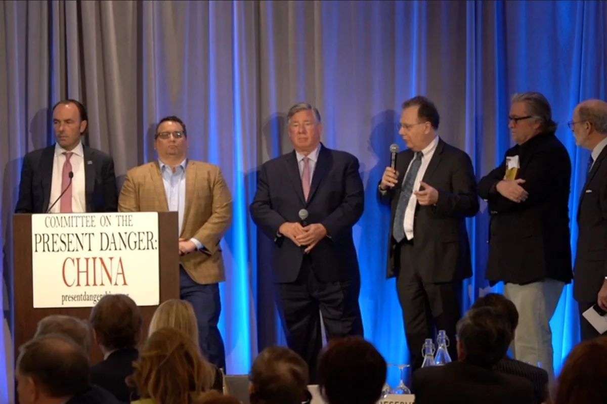 China Committee on the Present Danger: China  "The CCP's Unrestricted Economic Warfare Against America Conference" in N.Y. on April 25, 2019. (Shenghua Sung/NTD)