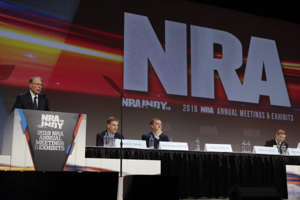 National Rifle Association Executive Vice President Wayne LaPierre speaks at the NRA Annual Meeting of Members